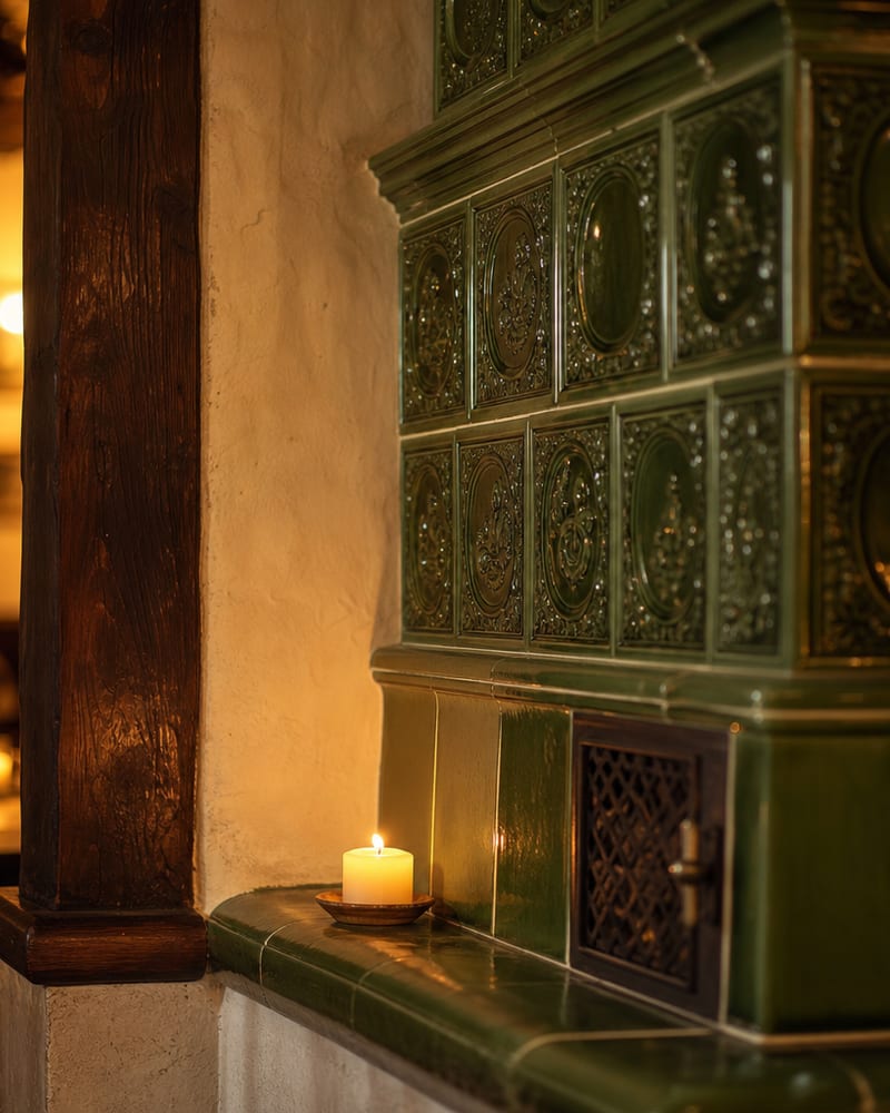 Detail des historischen Gastraums